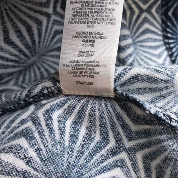 Free People So Much Sun Pleated Skater A Line Mini Graphic Print Pocket Skirt XS - Picture 8 of 8